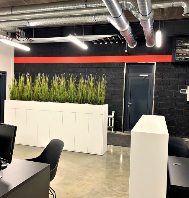 Car service administration and meeting rooms