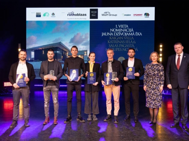 KAIGAN VILLA ieguva Latvijas Būvniecības Gada balvu 2023 pirmo vietu nominācijā labākā jauna dzīvojamā ēka. Pateicamies visiem sadarbības partneriem, būvuzņēmējiem, inženieriem par ieguldīto darbu. Esam patiesi gandarīti par iegūto 1 vietu.