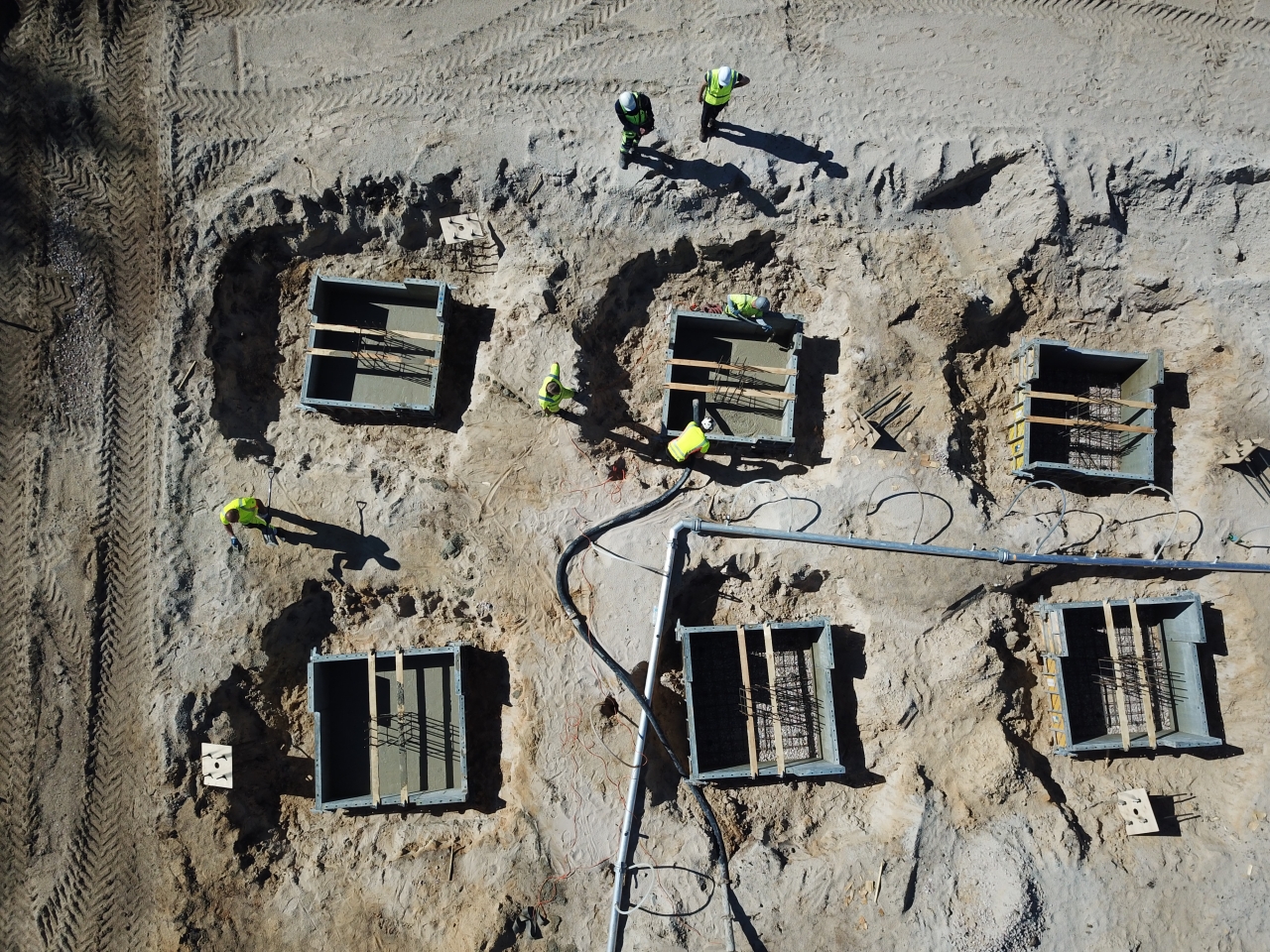 pad foundation construction