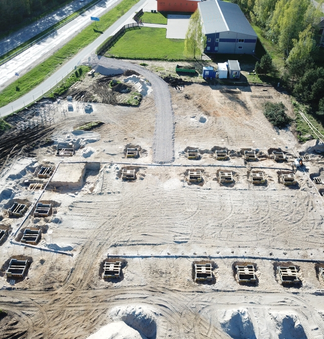 Stabveida pamatu būvniecība